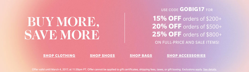 Shopbop Sale 